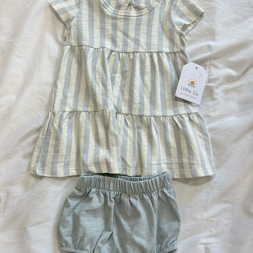 Little Co. Striped Baby Dress